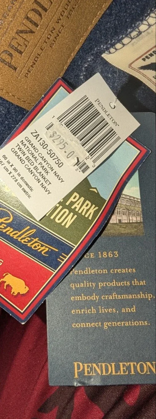Pendleton Wool Blanket with Sunset Stripe